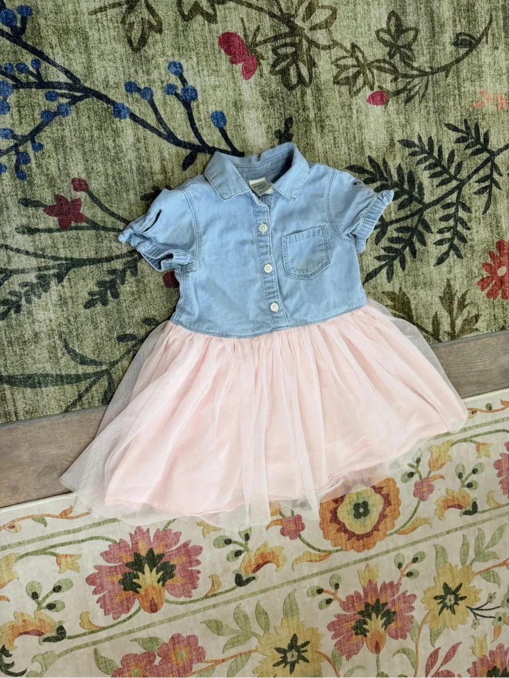 OshKosh B'gosh Denim & Tulle Dress Size 2T Toddler Girl
